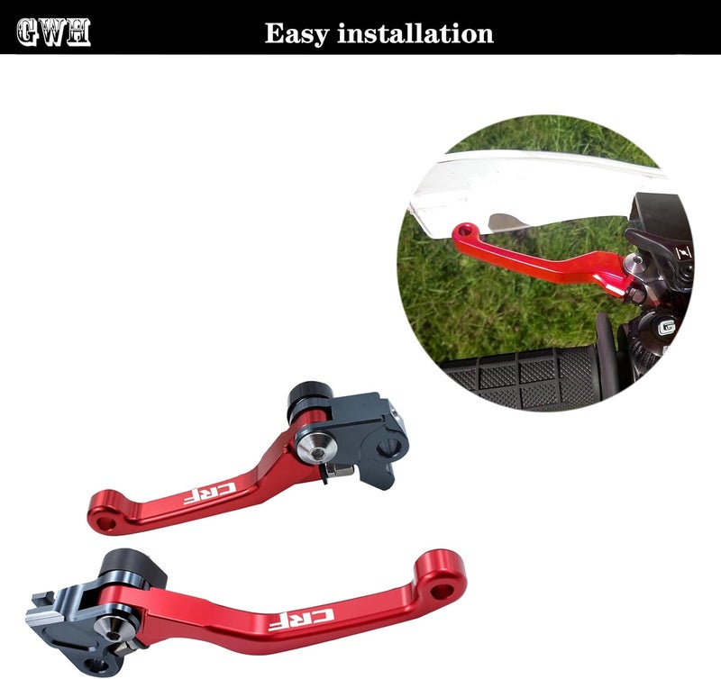 GWH CNC Motorcycle Foldable Brake Clutch Lever Handle Pivot for CRF125F CRF125 F CRF 125 F 2014-2022 2014 2015 2016 2017 2019 2019 2020 2021 2022 Dirt Pit Bike Motorbike - Image 5